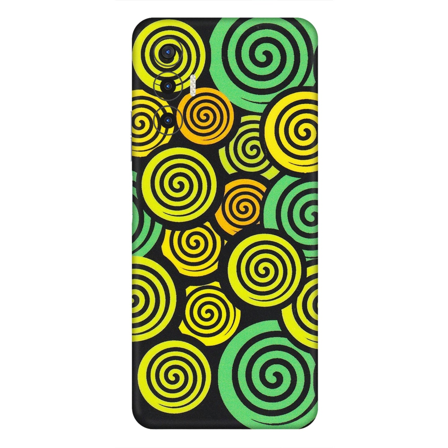 Tecno Phone Skins (All Models) - Crazy Spiral - Matte Finish (M-91) Tecno Pova 3