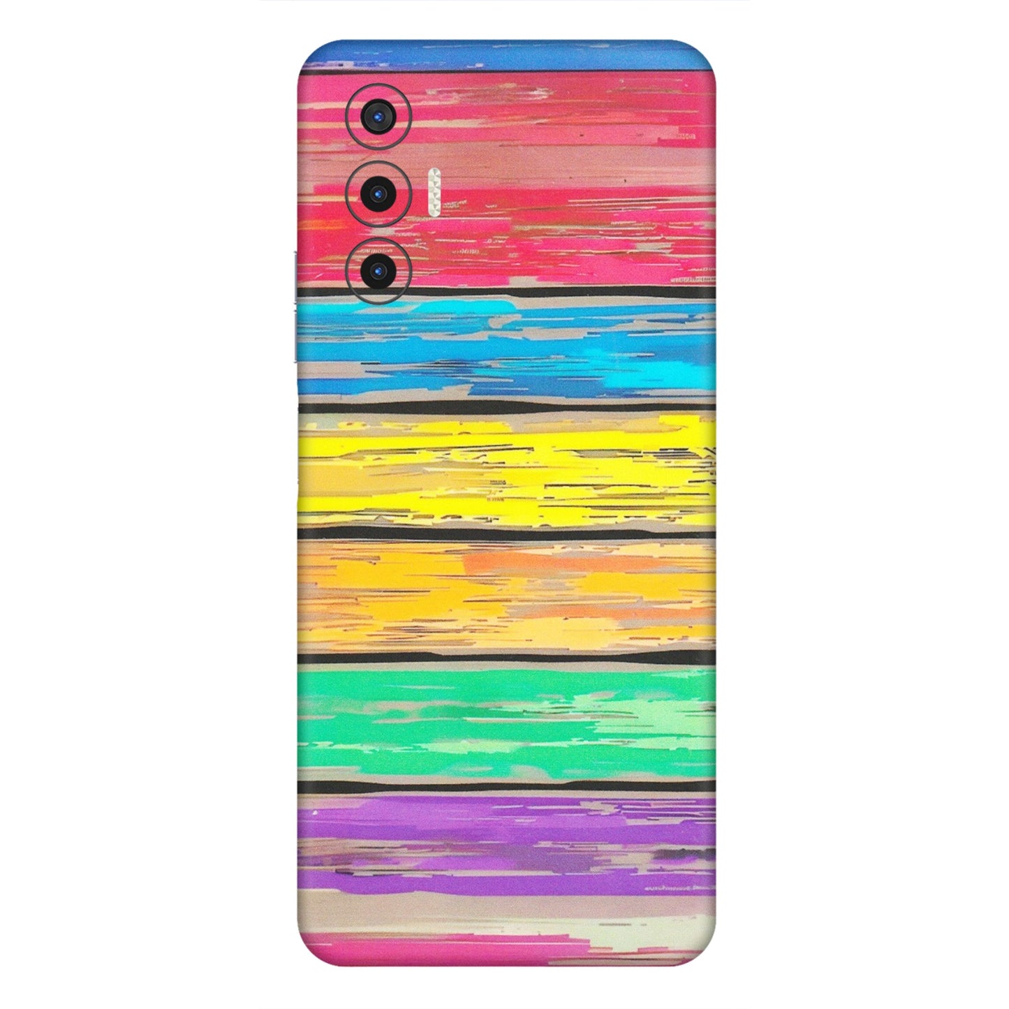 Tecno Phone Skins (All Models) - Multi Colour Wooden Wall - Matte Finish (M-96) Tecno Pova 3