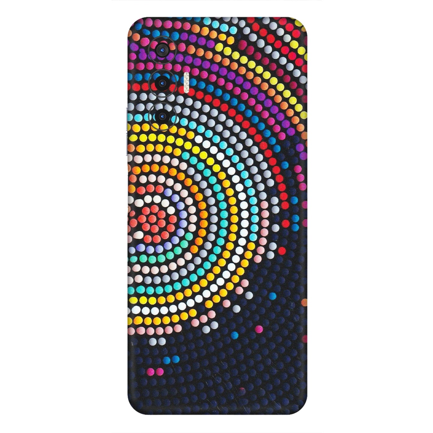 Tecno Phone Skins (All Models) - Rainbow Dot Mandala - Matte Finish (M-97) Tecno Pova 3