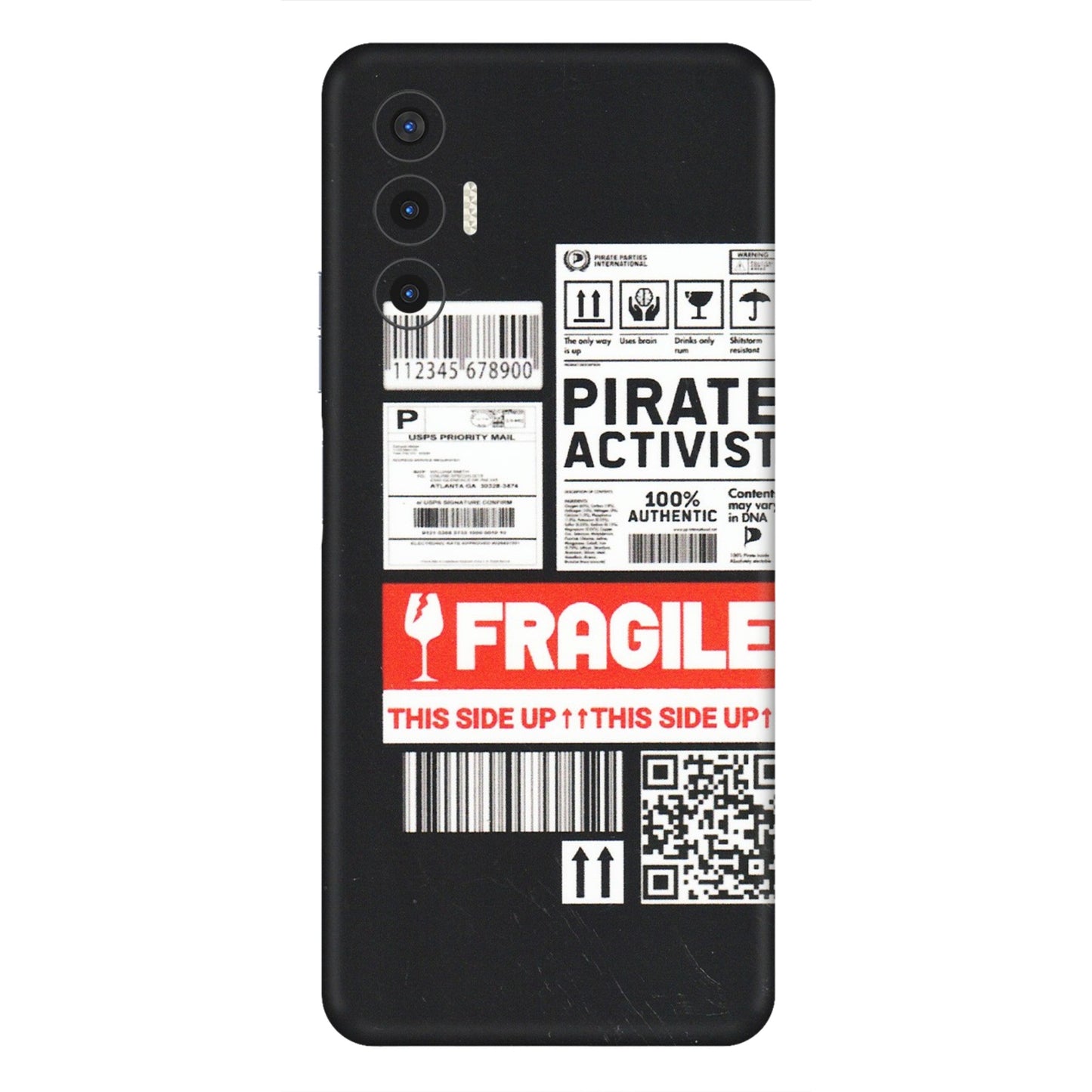 Tecno Phone Skins (All Models) - Handle With Care - Matte Finish (M-99) Tecno Pova 3