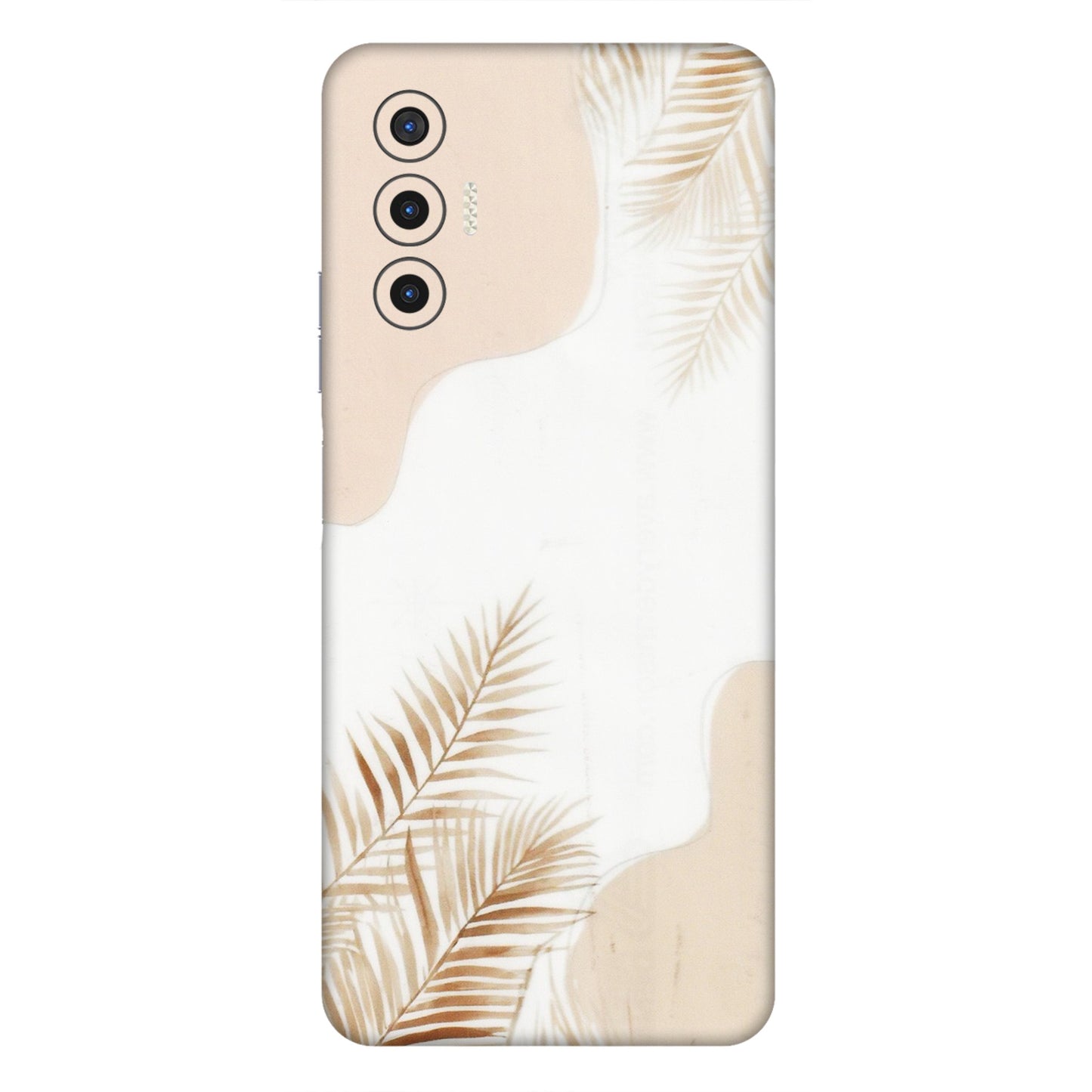 Tecno Phone Skins (All Models) - Gold Petals Abstract - Transparent Finish (T-08) Tecno Pova 3