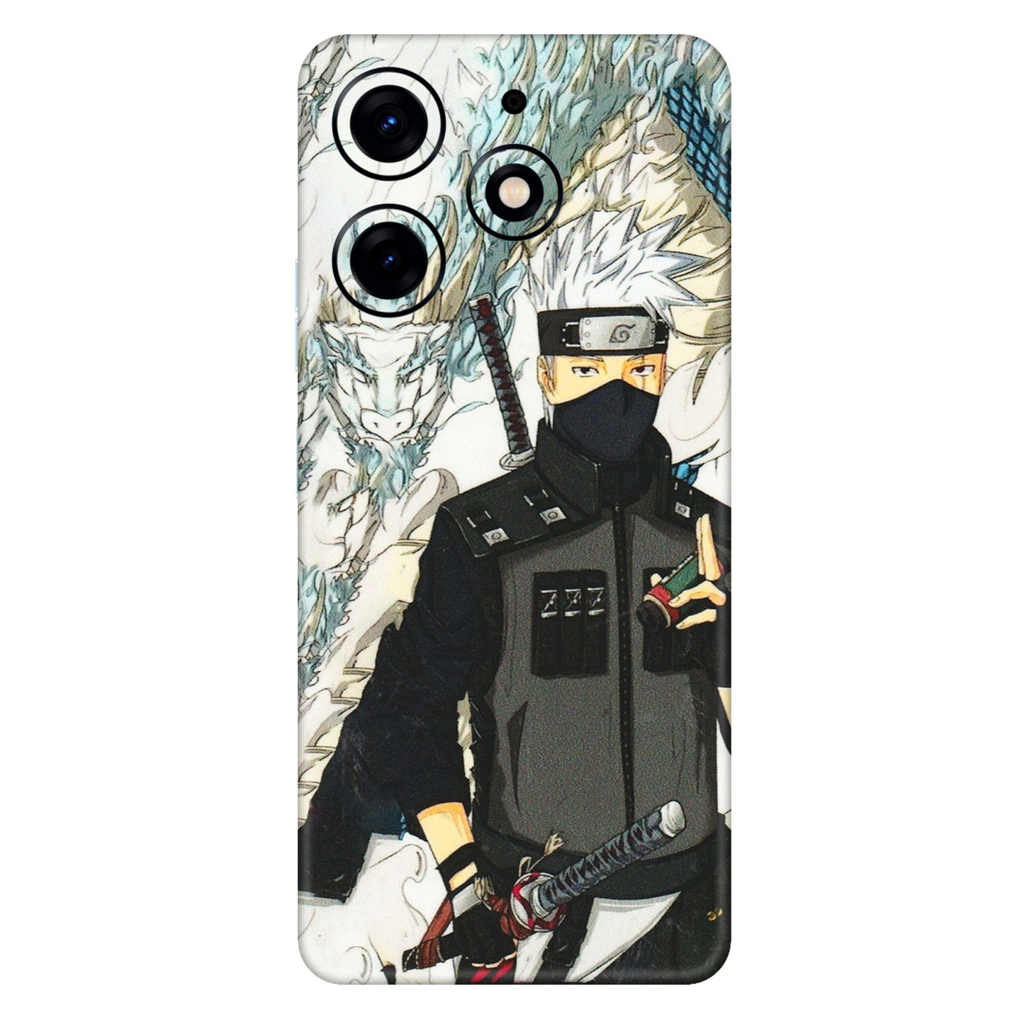 Tecno Phone Skins (All Models) - Kakashi Hatake Naruto Anime - 3D Embossed Finish (L-46) Tecno Spark 10 PRO