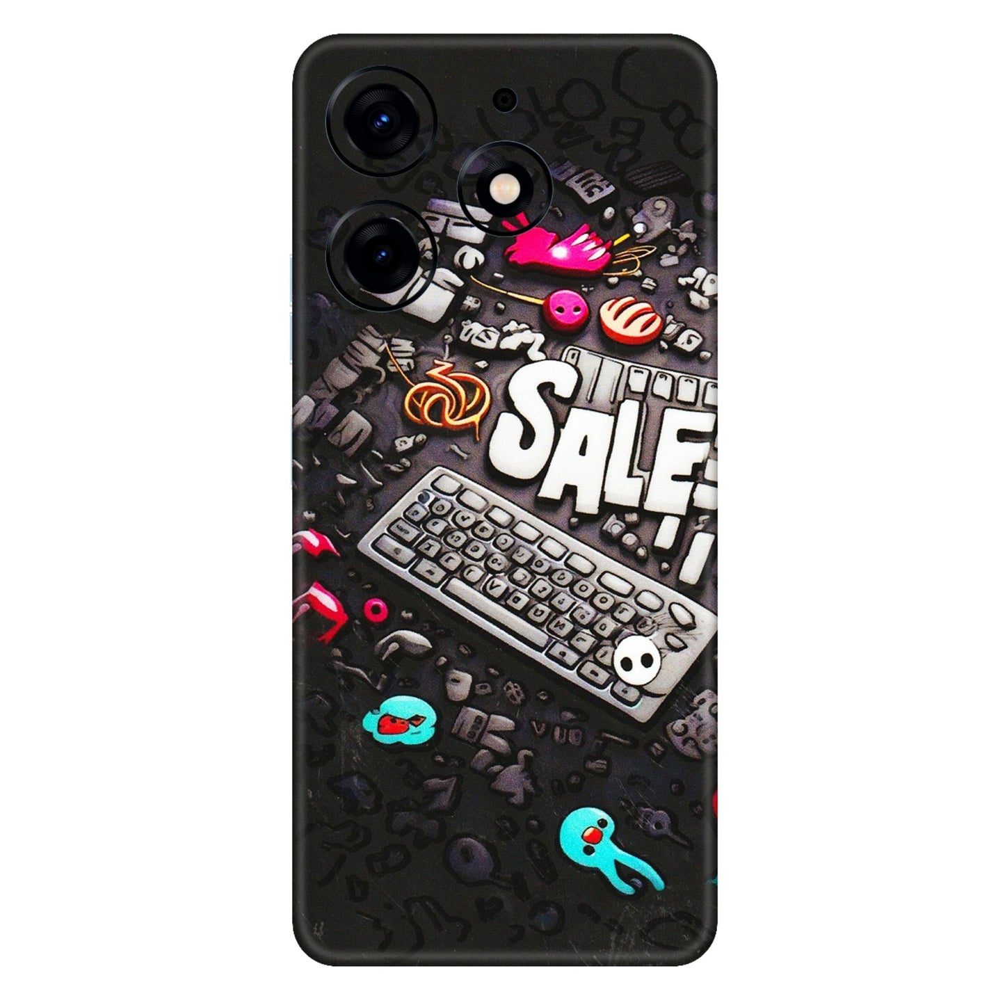 Tecno Phone Skins (All Models) - Gadgets Sale - 3D Embossed Finish (L-50) Tecno Spark 10 PRO