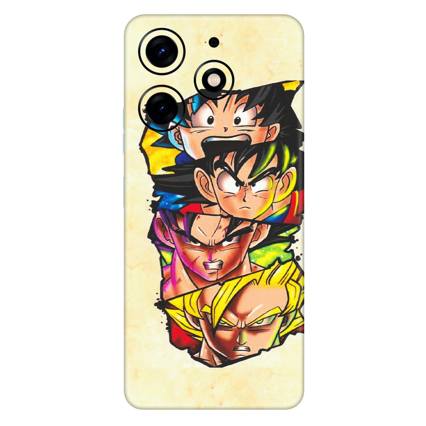 Tecno Phone Skins (All Models) - Angry Multi Anime - Matte Finish (M-113) Tecno Spark 10 PRO
