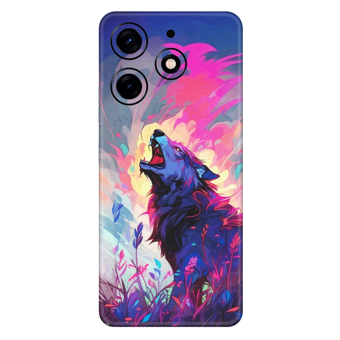 Tecno Phone Skins (All Models) - New Wild Wolf Abstract - Matte Finish (M-125) Tecno Spark 10 PRO