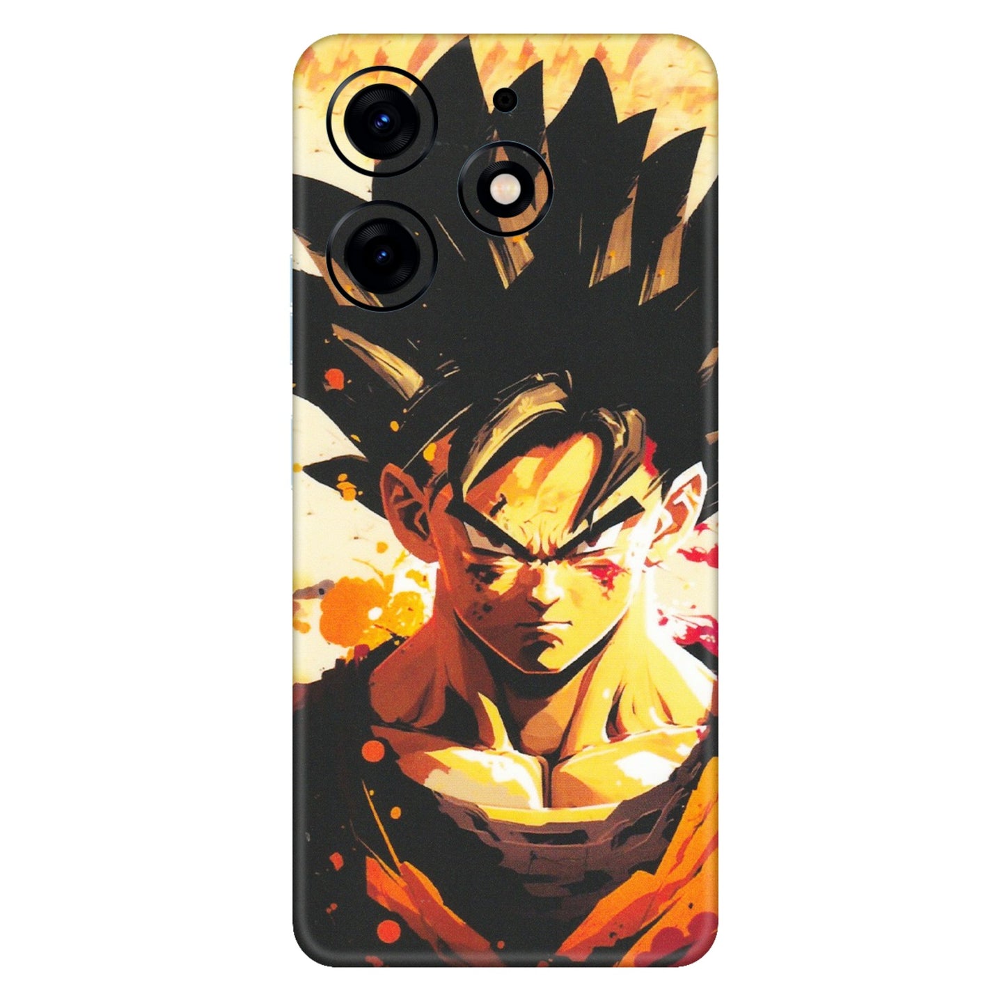 Tecno Phone Skins (All Models) - Angry Goku - Matte Finish (M-12) Tecno Spark 10 PRO