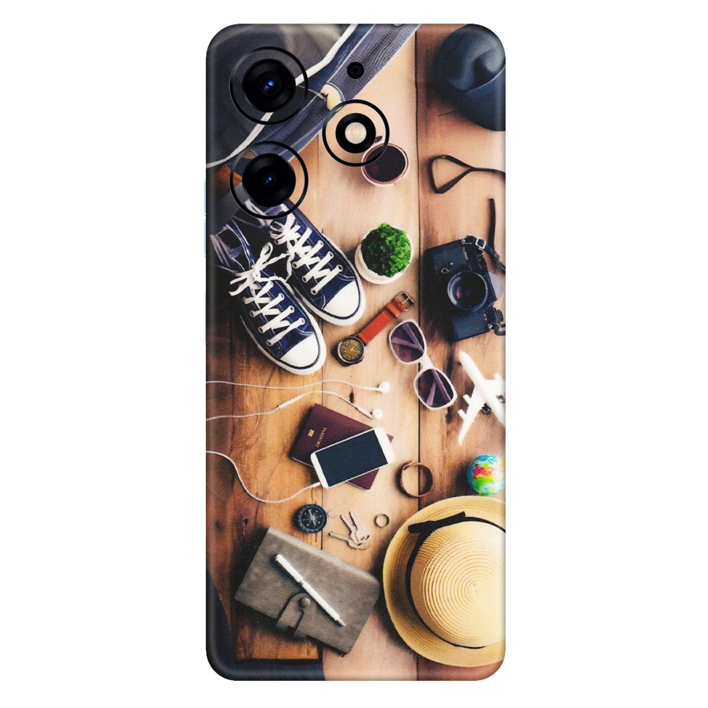 Tecno Phone Skins (All Models) - Travel Wanderlust - Matte Finish (M-133) Tecno Spark 10 PRO
