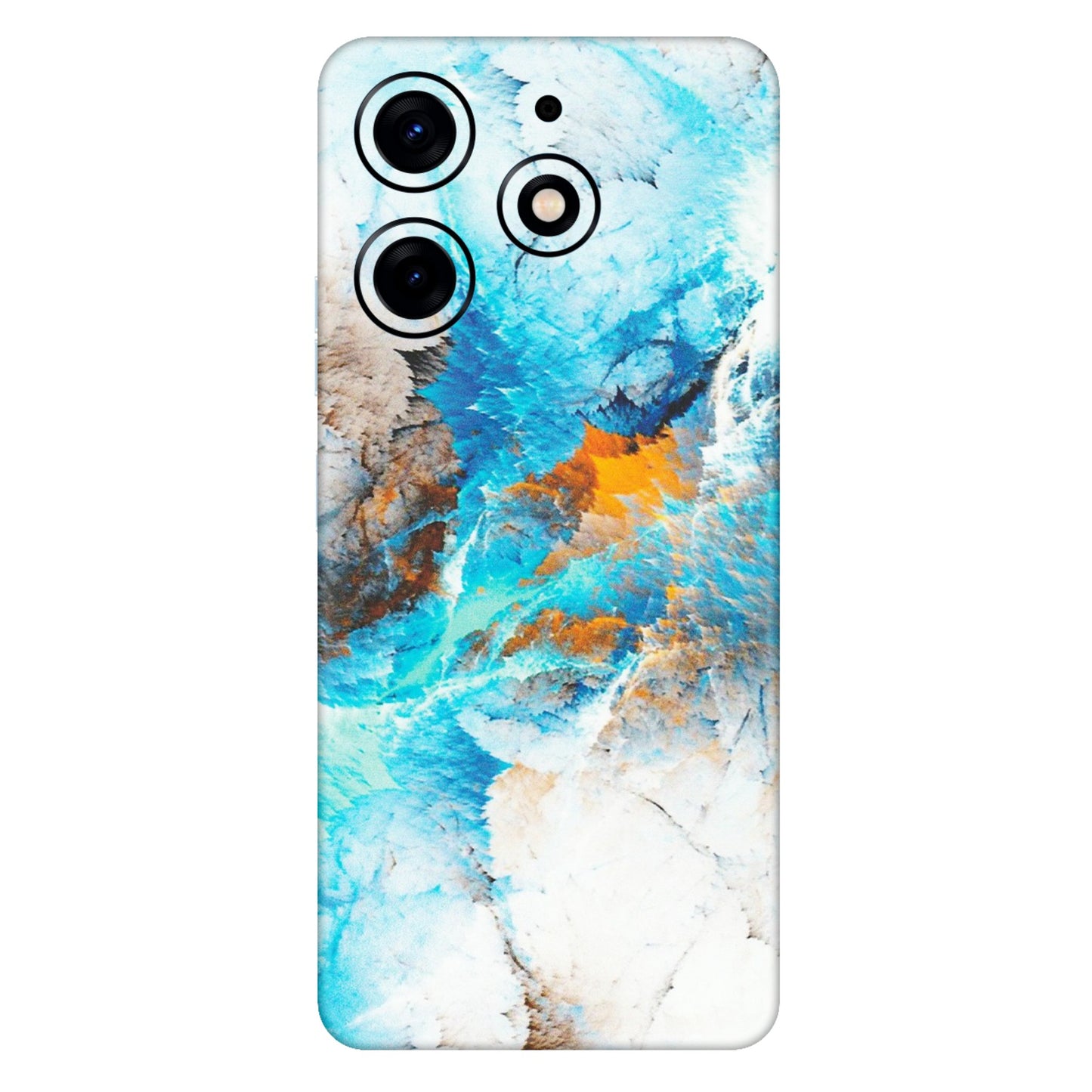 Tecno Phone Skins (All Models) - Blue Waves Abstract - Matte Finish (M-19) Tecno Spark 10 PRO