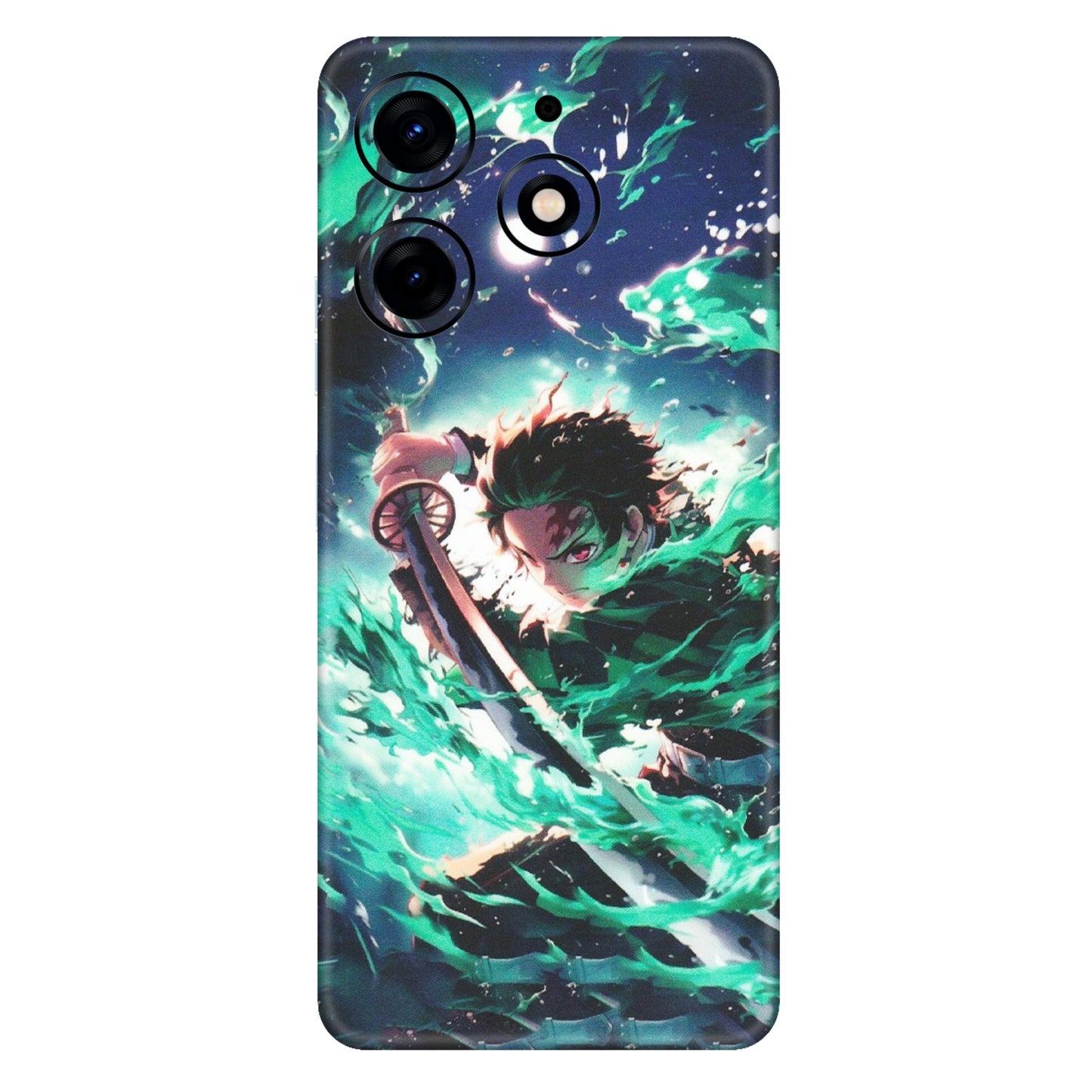 Tecno Phone Skins (All Models) - Sword Fighter Anime - Matte Finish (M-29) Tecno Spark 10 PRO