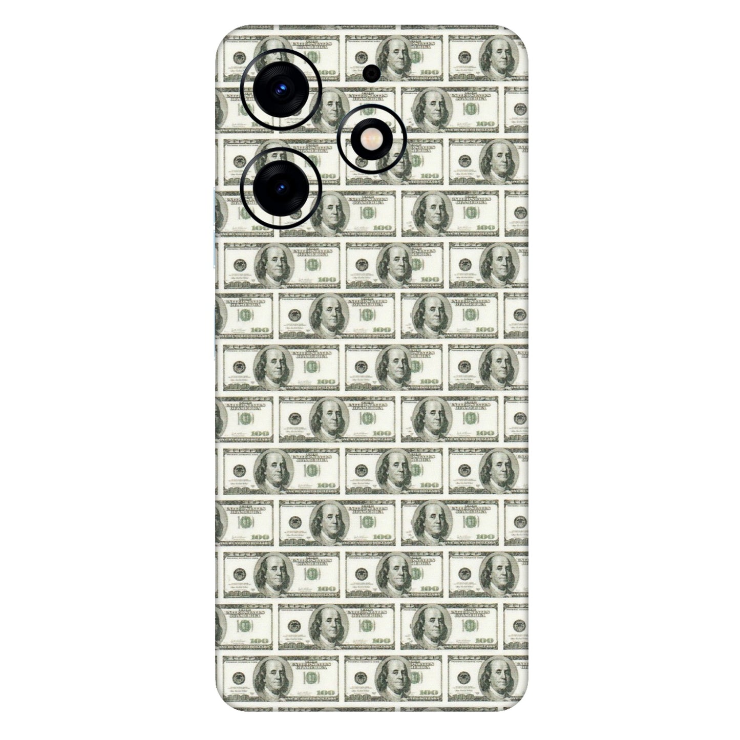 Tecno Phone Skins (All Models) - I Love Dollars - Matte Finish (M-40) Tecno Spark 10 PRO
