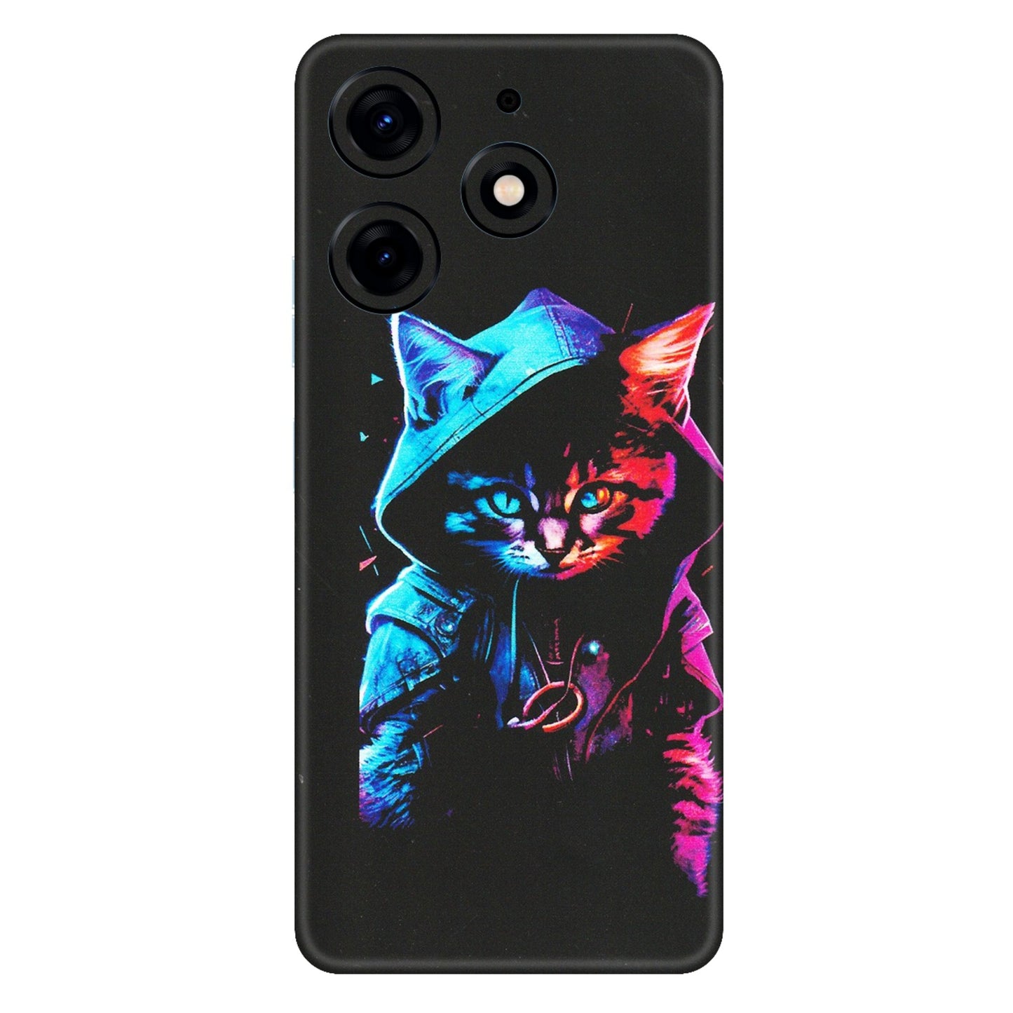 Tecno Phone Skins (All Models) - Cyberpunk Cat - Matte Finish (M-45) Tecno Spark 10 PRO