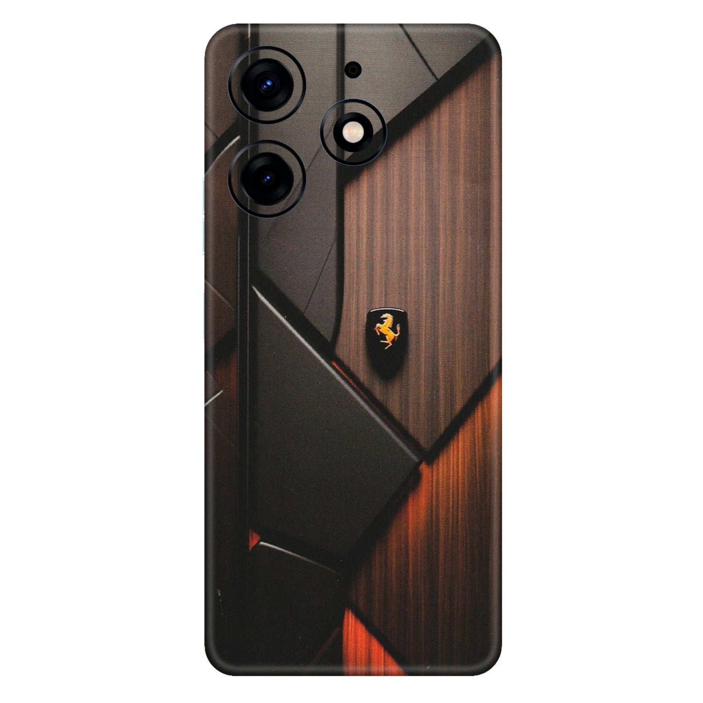 Tecno Phone Skins (All Models) - Lambo Beauty Wood Pattern Sober - Matte Finish (M-51) Tecno Spark 10 PRO