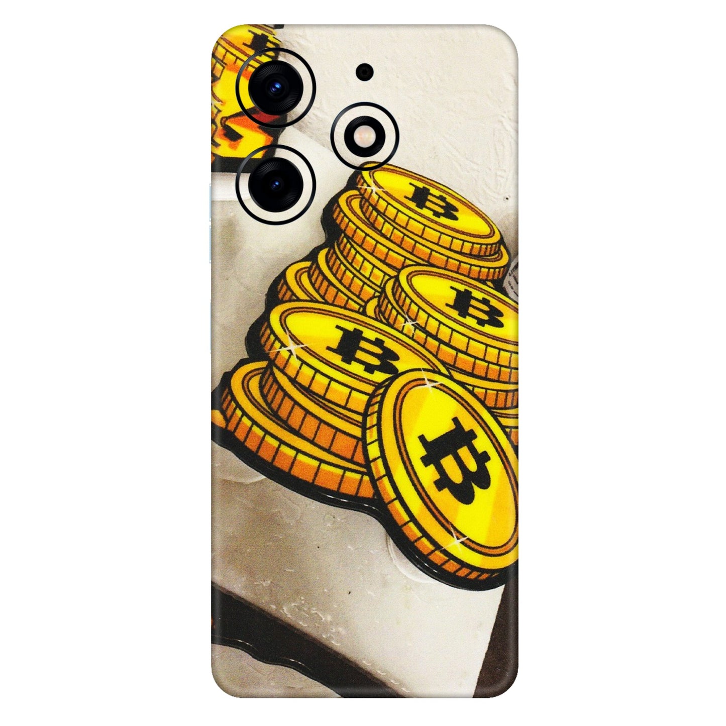 Tecno Phone Skins (All Models) - Billionaire Bitcoin Collection - Matte Finish (M-92) Tecno Spark 10 PRO