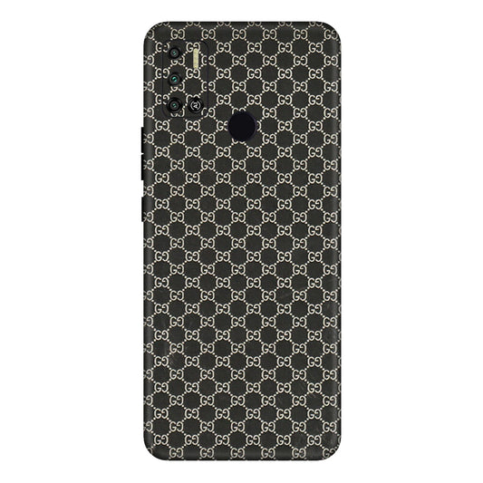 Tecno Phone Skins (All Models) - Black G Print - 3D Embossed Finish (L-109) Tecno Spark 6 AIR