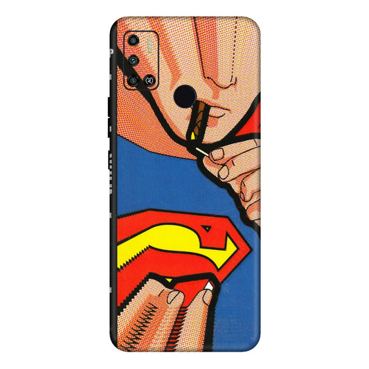 Tecno Phone Skins (All Models) - Superman Sutta - 3D Embossed Finish (L-130) Tecno Spark 6 AIR