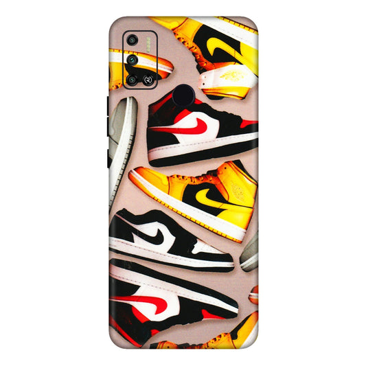 Tecno Phone Skins (All Models) - Sneaker Lover - 3D Embossed Finish (L-135) Tecno Spark 6 AIR
