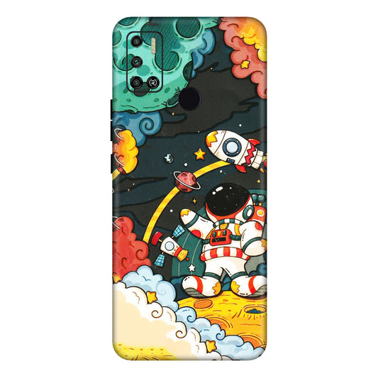 Tecno Phone Skins (All Models) - Astronauts & Spaceship - 3D Embossed Finish (L-145) Tecno Spark 6 AIR