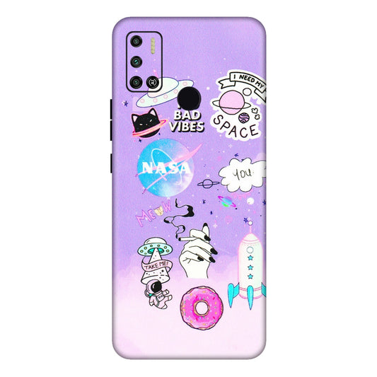 Tecno Phone Skins (All Models) - I Need My Nasa Skin - 3D Embossed Finish (L-149) Tecno Spark 6 AIR
