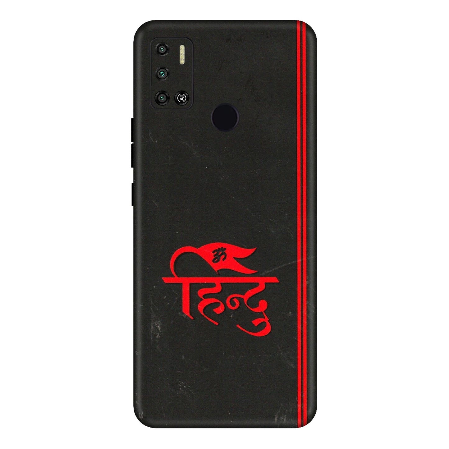 Tecno Phone Skins (All Models) - Hindu Black - 3D Embossed Finish (L-153) Tecno Spark 6 AIR
