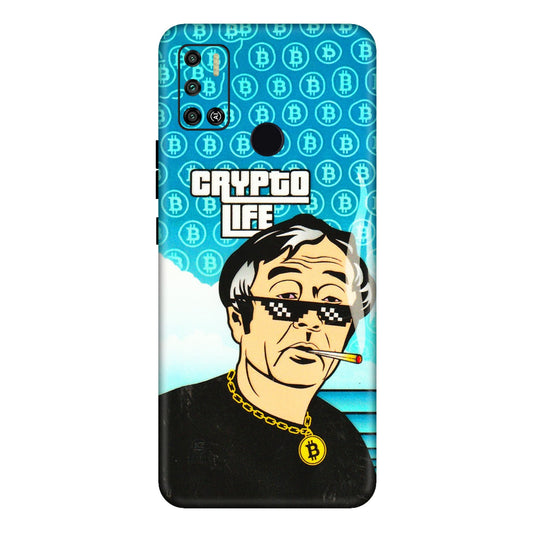 Tecno Phone Skins (All Models) - Crypto Thug Life - 3D Embossed Finish (L-179) Tecno Spark 6 AIR