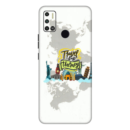 Tecno Phone Skins (All Models) - Travel Therapy - 3D Embossed Finish (L-199) Tecno Spark 6 AIR