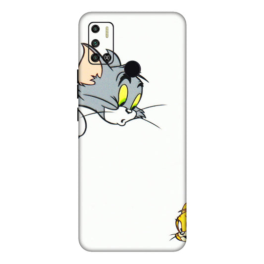 Tecno Phone Skins (All Models) - Cute Tom And Jerry - 3D Embossed Finish (L-220) Tecno Spark 6 AIR