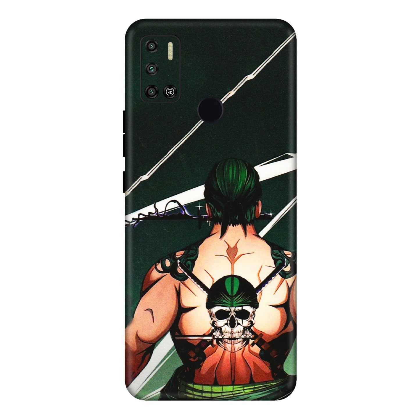 Tecno Phone Skins (All Models) - Zoro Anime - 3D Embossed Finish (L-23) Tecno Spark 6 AIR