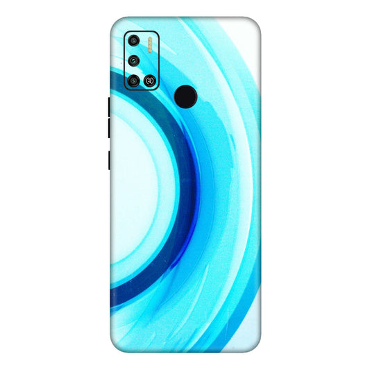 Tecno Phone Skins (All Models) - The Blue Curve - 3D Embossed Finish (L-244) Tecno Spark 6 AIR