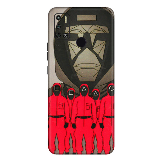 Tecno Phone Skins (All Models) - Squid Game Hero - 3D Embossed Finish (L-245) Tecno Spark 6 AIR