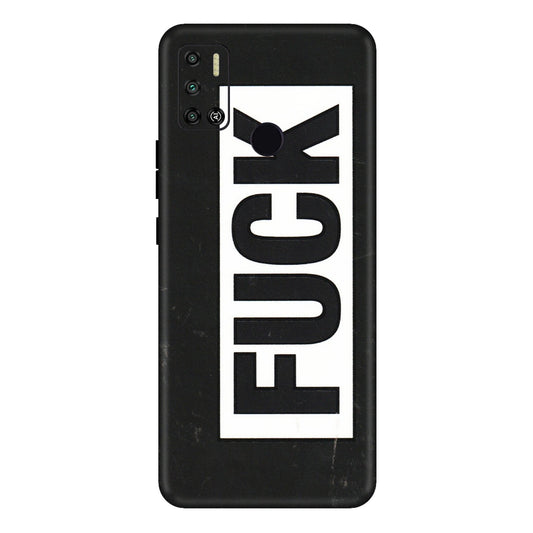 Tecno Phone Skins (All Models) - The F Word - 3D Embossed Finish (L-255) Tecno Spark 6 AIR