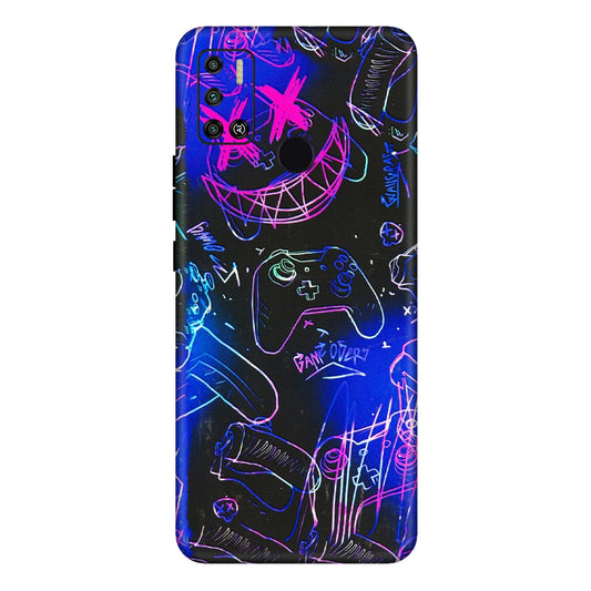 Tecno Phone Skins (All Models) - Gamers Paradise - 3D Embossed Finish (L-258) Tecno Spark 6 AIR