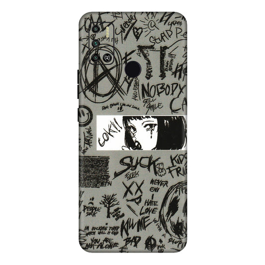 Tecno Phone Skins (All Models) - Never Have Love Anime - 3D Embossed Finish (L-260) Tecno Spark 6 AIR
