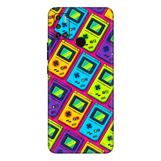 Tecno Phone Skins (All Models) - Gameboy Colourful - 3D Embossed Finish (L-266) Tecno Spark 6 AIR