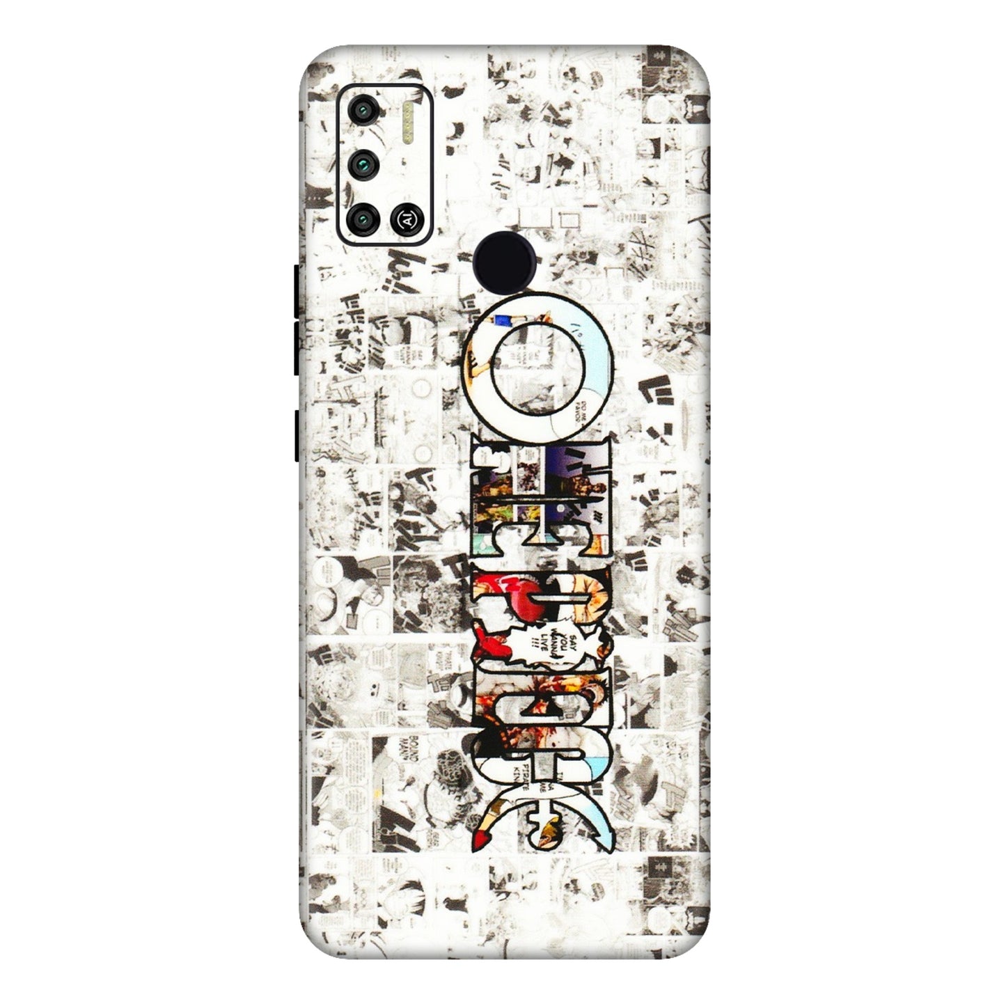 Tecno Phone Skins (All Models) - One Piece Manga - 3D Embossed Finish (L-26) Tecno Spark 6 AIR