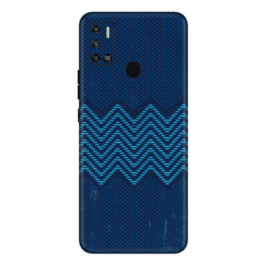 Tecno Phone Skins (All Models) - Blue Sober Waves - 3D Embossed Finish (L-306) Tecno Spark 6 AIR