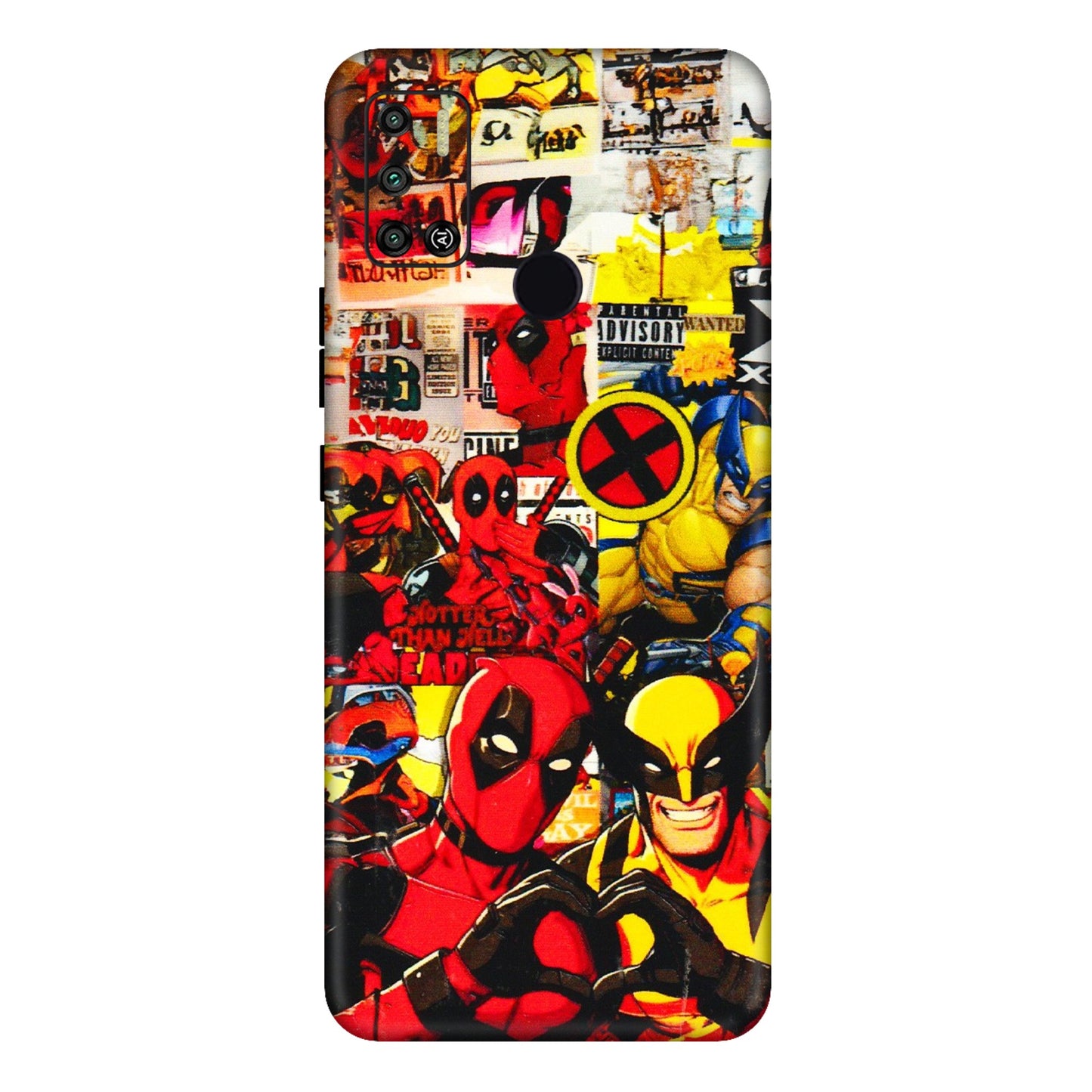 Tecno Phone Skins (All Models) - Spidy Wolverine - 3D Embossed Finish (L-310) Tecno Spark 6 AIR