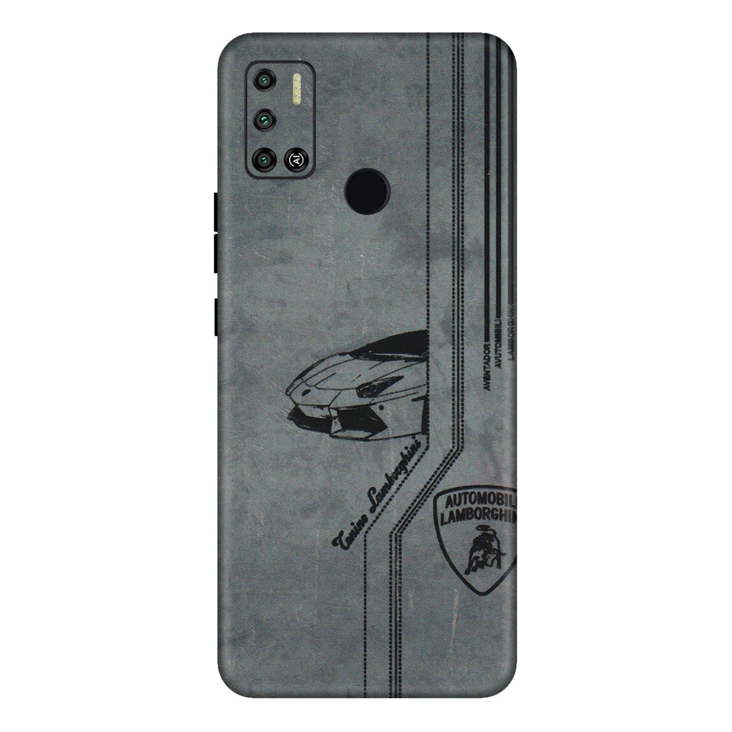 Tecno Phone Skins (All Models) - New Lamborgini Aventador - 3D Embossed Finish (L-321) Tecno Spark 6 AIR