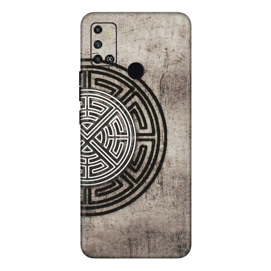 Tecno Phone Skins (All Models) - Mysterious Circular Design - 3D Embossed Finish (L-63) Tecno Spark 6 AIR
