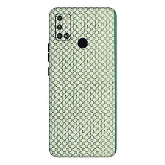 Tecno Phone Skins (All Models) - Gucci Fabric Pattern - 3D Embossed Finish (L-73) Tecno Spark 6 AIR