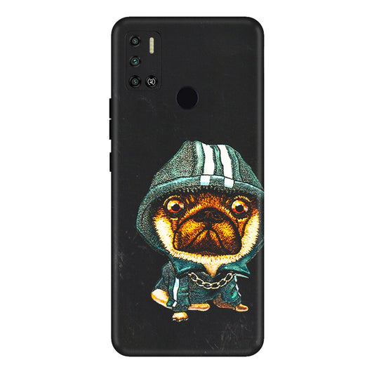 Tecno Phone Skins (All Models) - Puppy N Hoodie - 3D Embossed Finish (L-90) Tecno Spark 6 AIR
