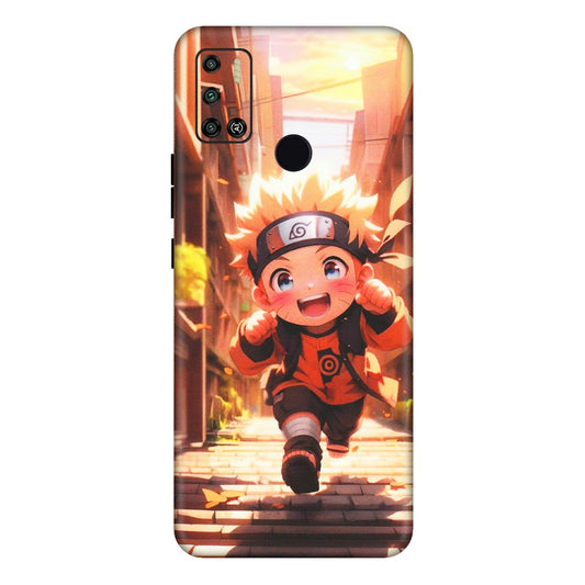 Tecno Phone Skins (All Models) - Naruto Cute Toon Running - Matte Finish (M-04) Tecno Spark 6 AIR