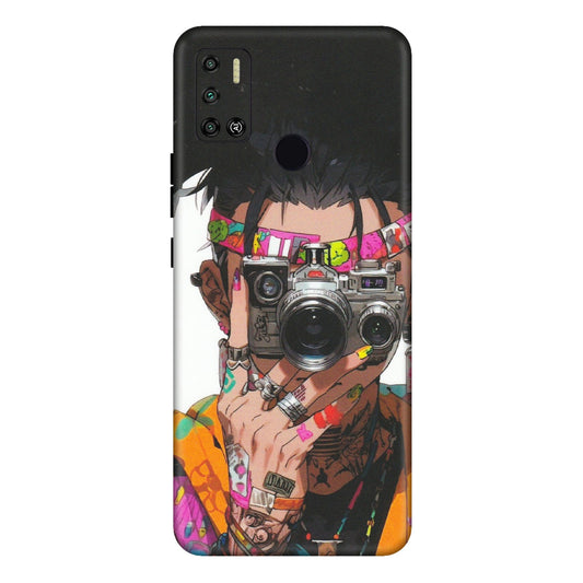 Tecno Phone Skins (All Models) - Camera Lover Girl - Matte Finish (M-09) Tecno Spark 6 AIR