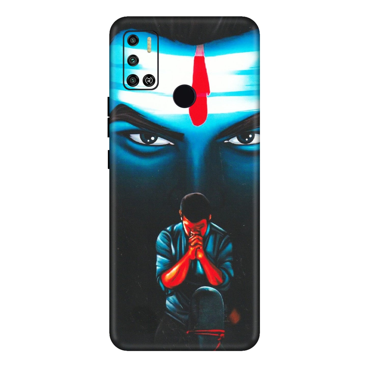 Tecno Phone Skins (All Models) - Mahakal Bhakt - Matte Finish (M-112) Tecno Spark 6 AIR