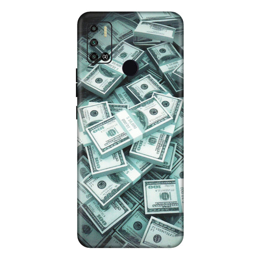 Tecno Phone Skins (All Models) - Hundred Dollar Bill - Matte Finish (M-162) Tecno Spark 6 AIR