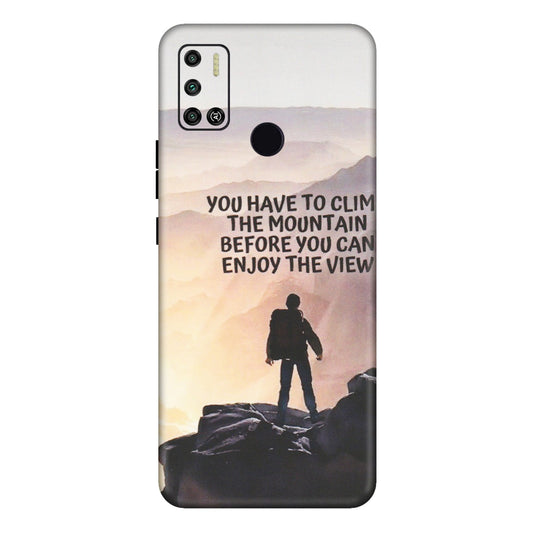 Tecno Phone Skins (All Models) - Motivational Hiking Mountain - Matte Finish (M-28) Tecno Spark 6 AIR