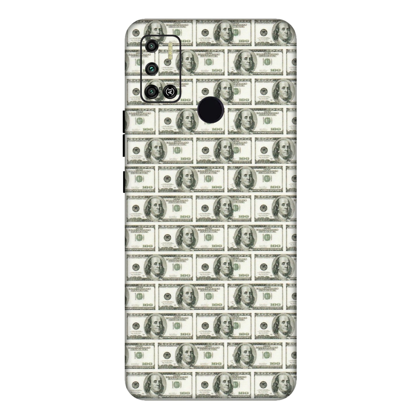 Tecno Phone Skins (All Models) - I Love Dollars - Matte Finish (M-40) Tecno Spark 6 AIR