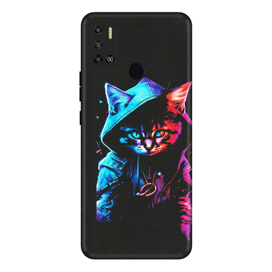 Tecno Phone Skins (All Models) - Cyberpunk Cat - Matte Finish (M-45) Tecno Spark 6 AIR