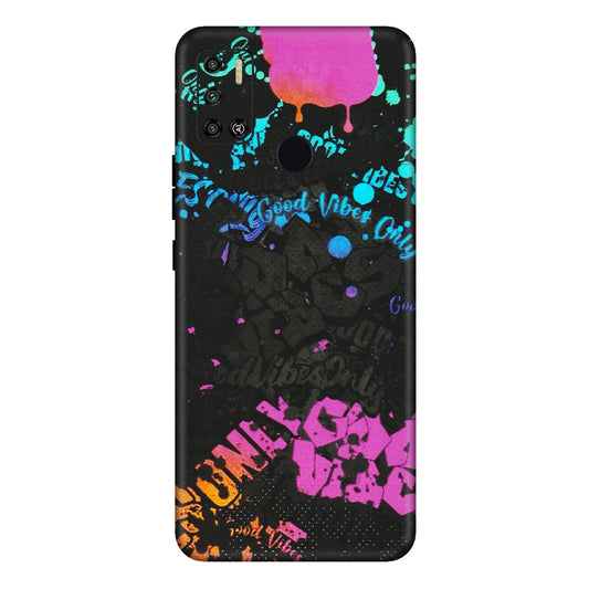 Tecno Phone Skins (All Models) - Majestic Black Vibes - Matte Finish (M-62) Tecno Spark 6 AIR