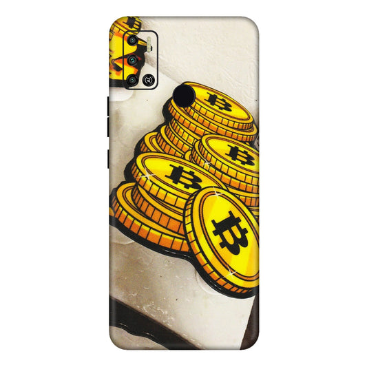 Tecno Phone Skins (All Models) - Billionaire Bitcoin Collection - Matte Finish (M-92) Tecno Spark 6 AIR