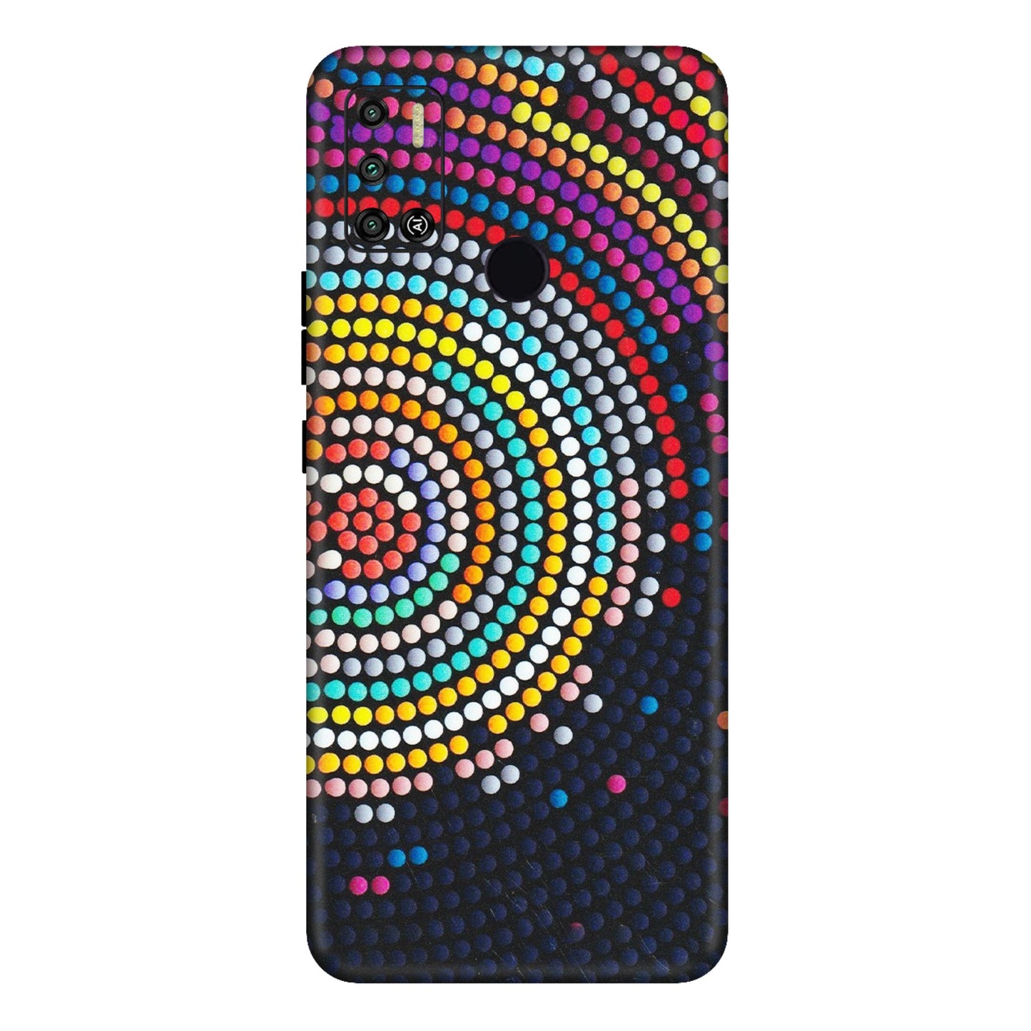 Tecno Phone Skins (All Models) - Rainbow Dot Mandala - Matte Finish (M-97) Tecno Spark 6 AIR
